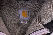 Women's Carhartt Logo Patch Black Full Zip Jacket - Jacket - Thrifted Threads