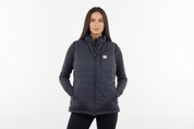 Women's Carhartt Logo Patch Black Full Zip Vest - Vest - Thrifted Threads