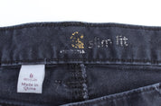 Women's Carhartt Logo Patch Black Slim Fit Pants - ThriftedThreads.com