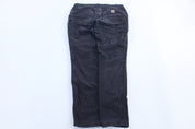 Women's Carhartt Logo Patch Black Slim Fit Pants - ThriftedThreads.com
