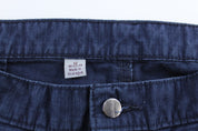 Women's Carhartt Logo Patch Blue Cargo Shorts - ThriftedThreads.com