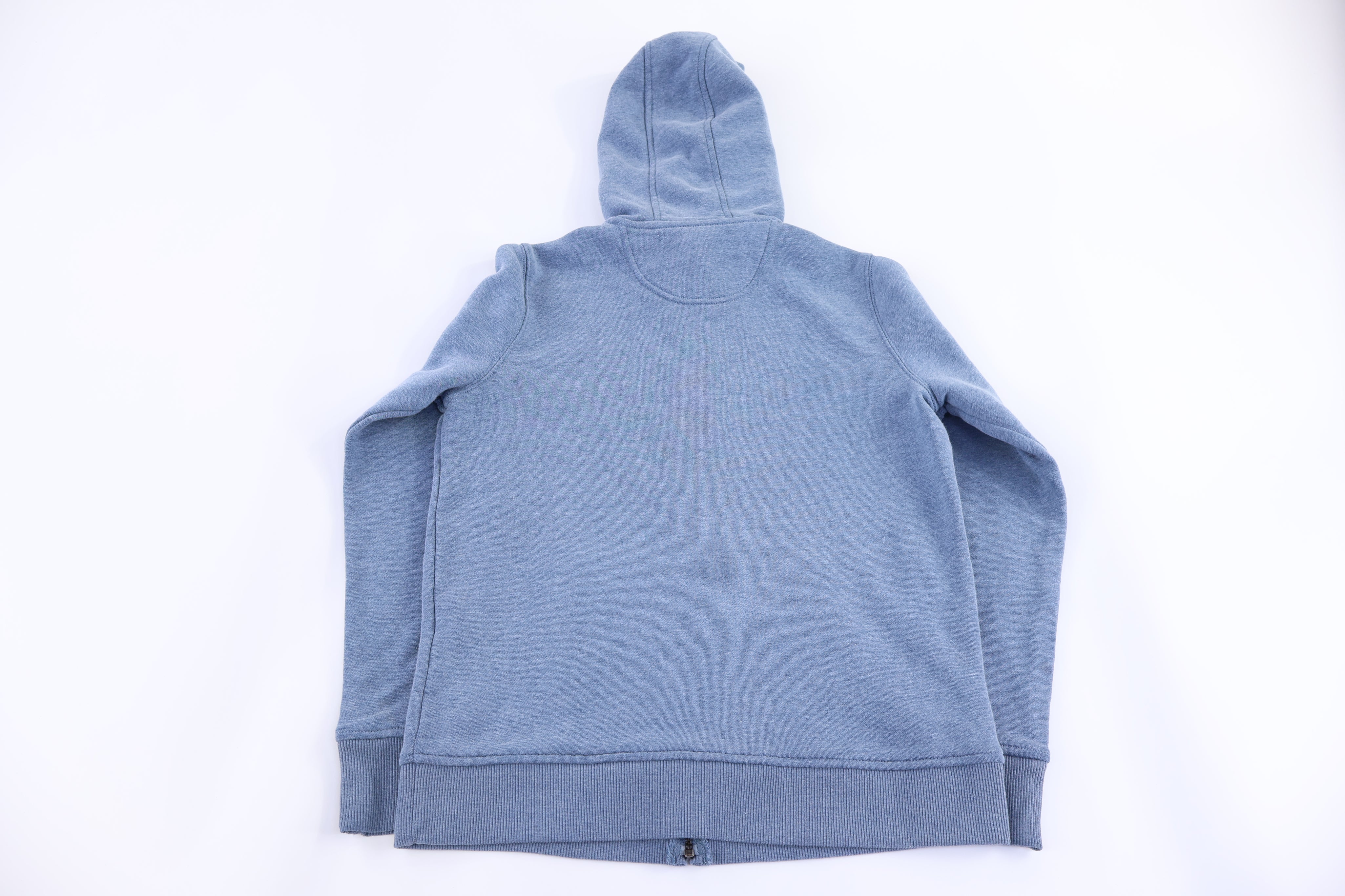 Women's Carhartt Logo Patch Blue Full Zip Hoodie - Jacket - Thrifted Threads