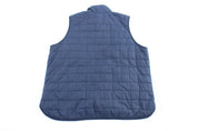 Women's Carhartt Logo Patch Blue & Green Reversible Vest - ThriftedThreads.com