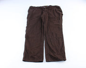 Women's Carhartt Logo Patch Brown Carpenter Pants - ThriftedThreads.com