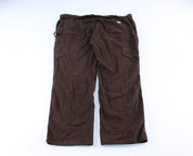 Women's Carhartt Logo Patch Brown Carpenter Pants - ThriftedThreads.com