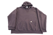 Women's Carhartt Logo Patch Brown Pullover Hoodie - Sweatshirt - Thrifted Threads