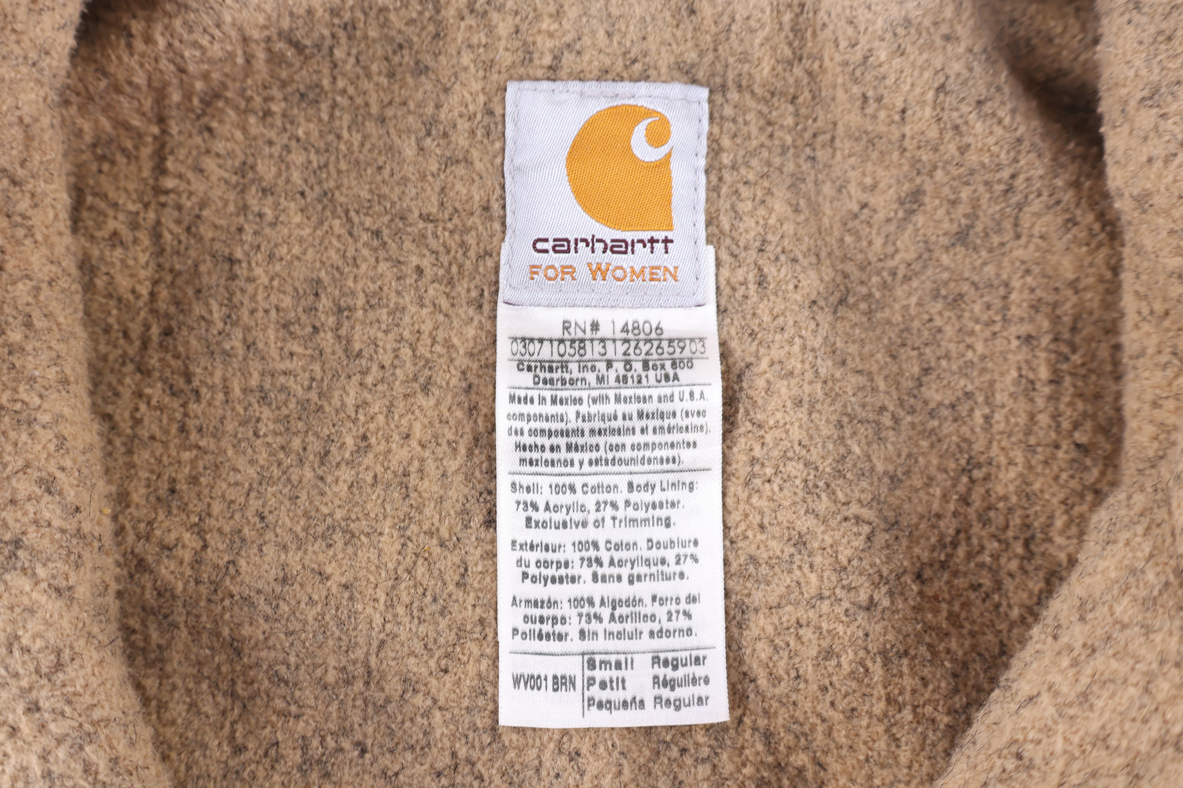 Women's Carhartt Logo Patch Full Zip Vest - Vest - Thrifted Threads