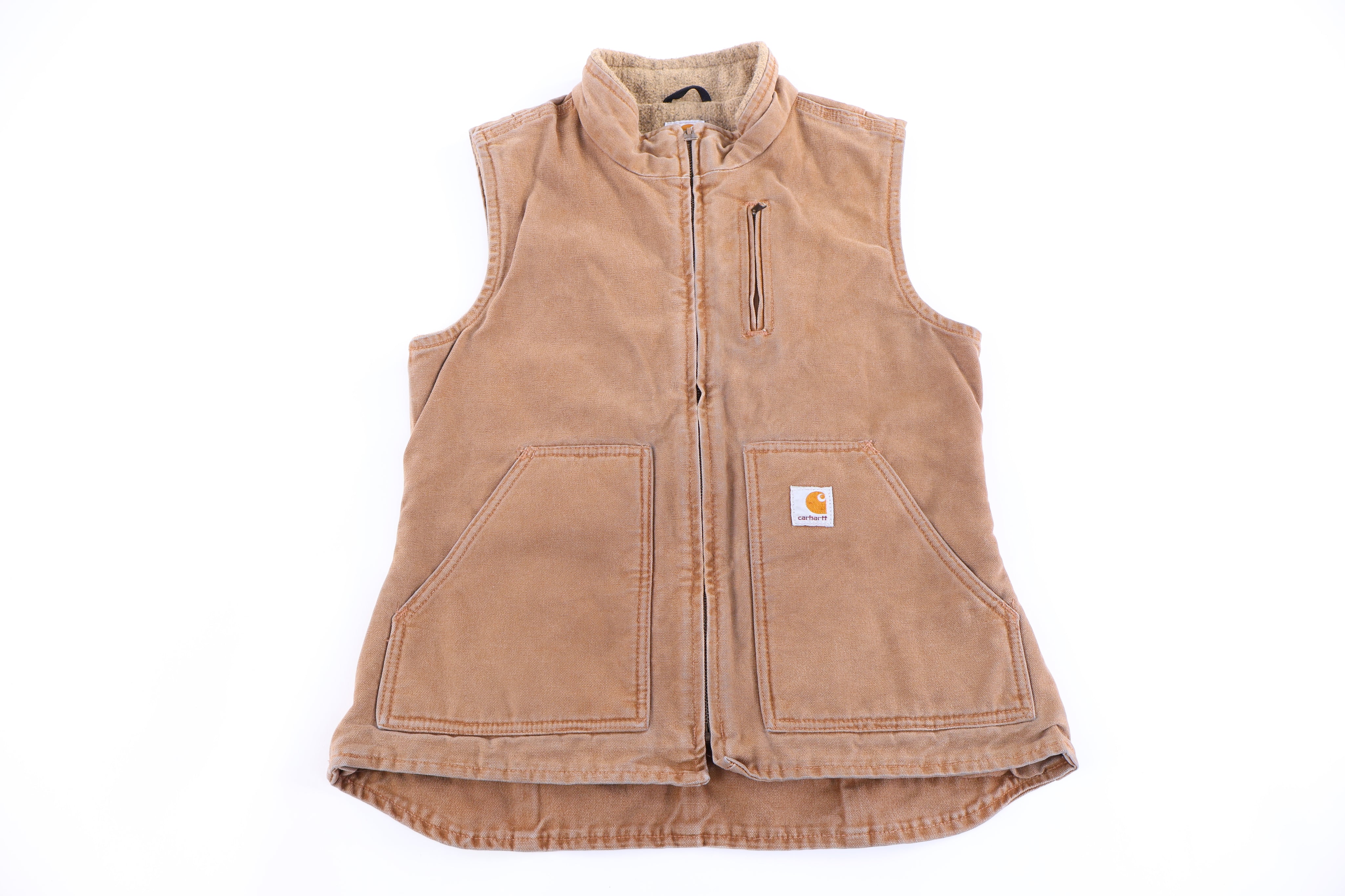 Women's Carhartt Logo Patch Full Zip Vest - Vest - Thrifted Threads