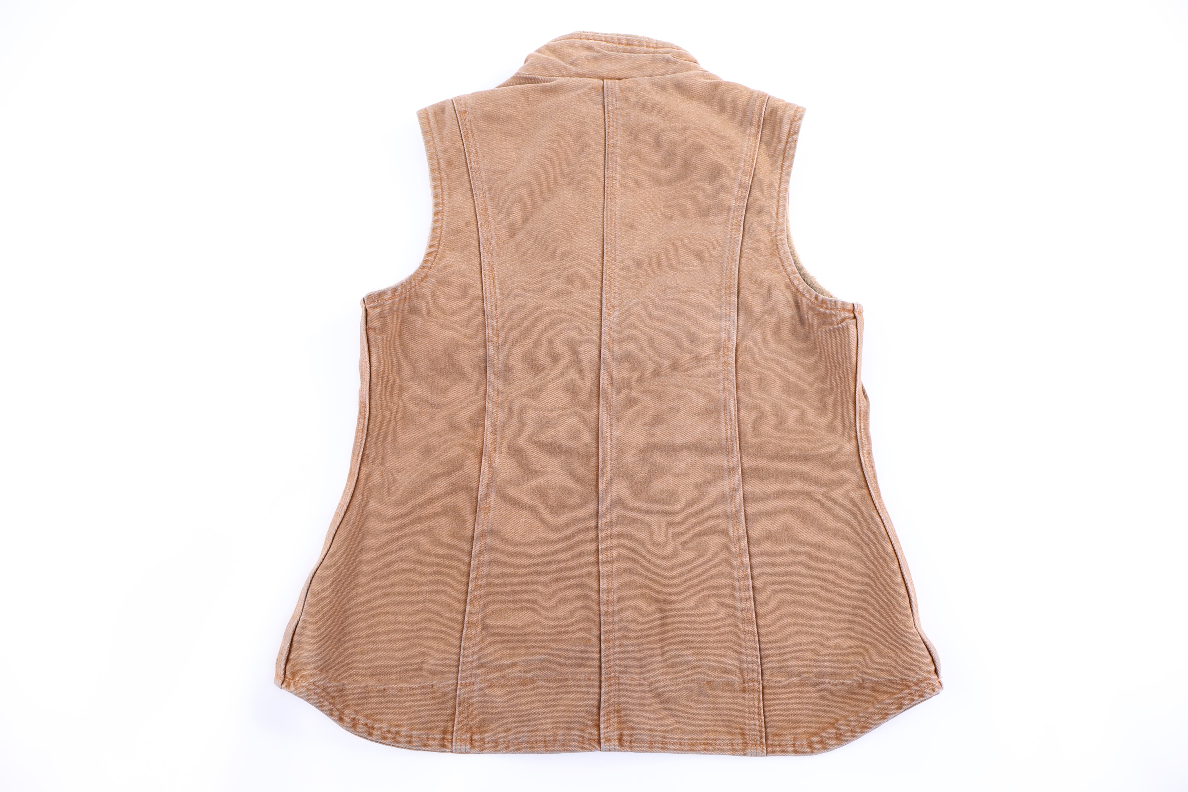 Women's Carhartt Logo Patch Full Zip Vest - Vest - Thrifted Threads