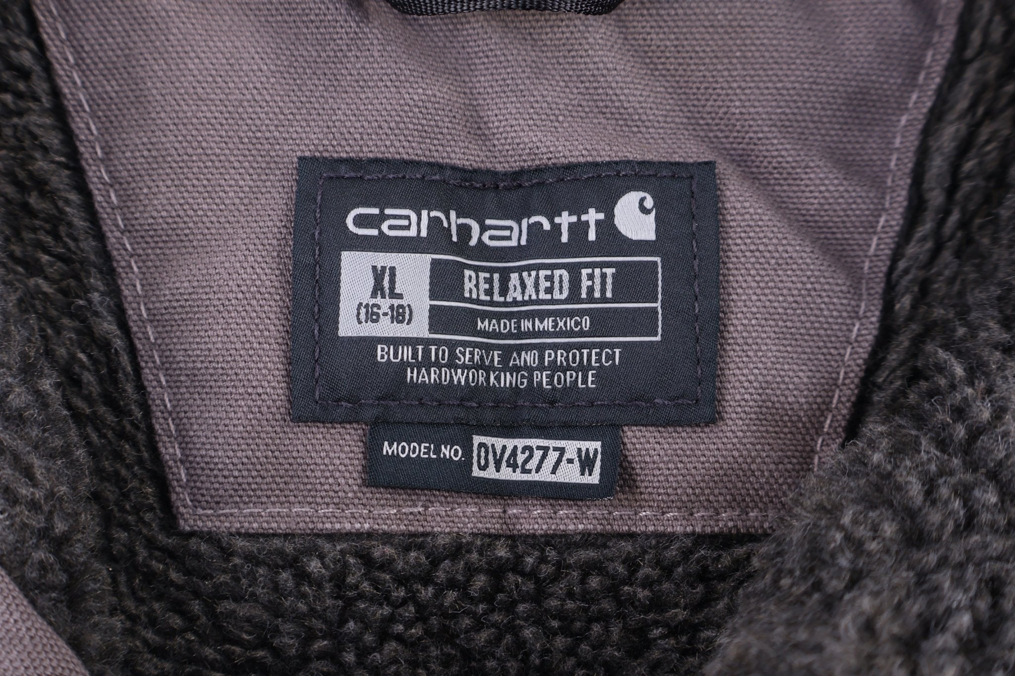 Women's Carhartt Logo Patch Grey Full Zip Vest - Vest - Thrifted Threads