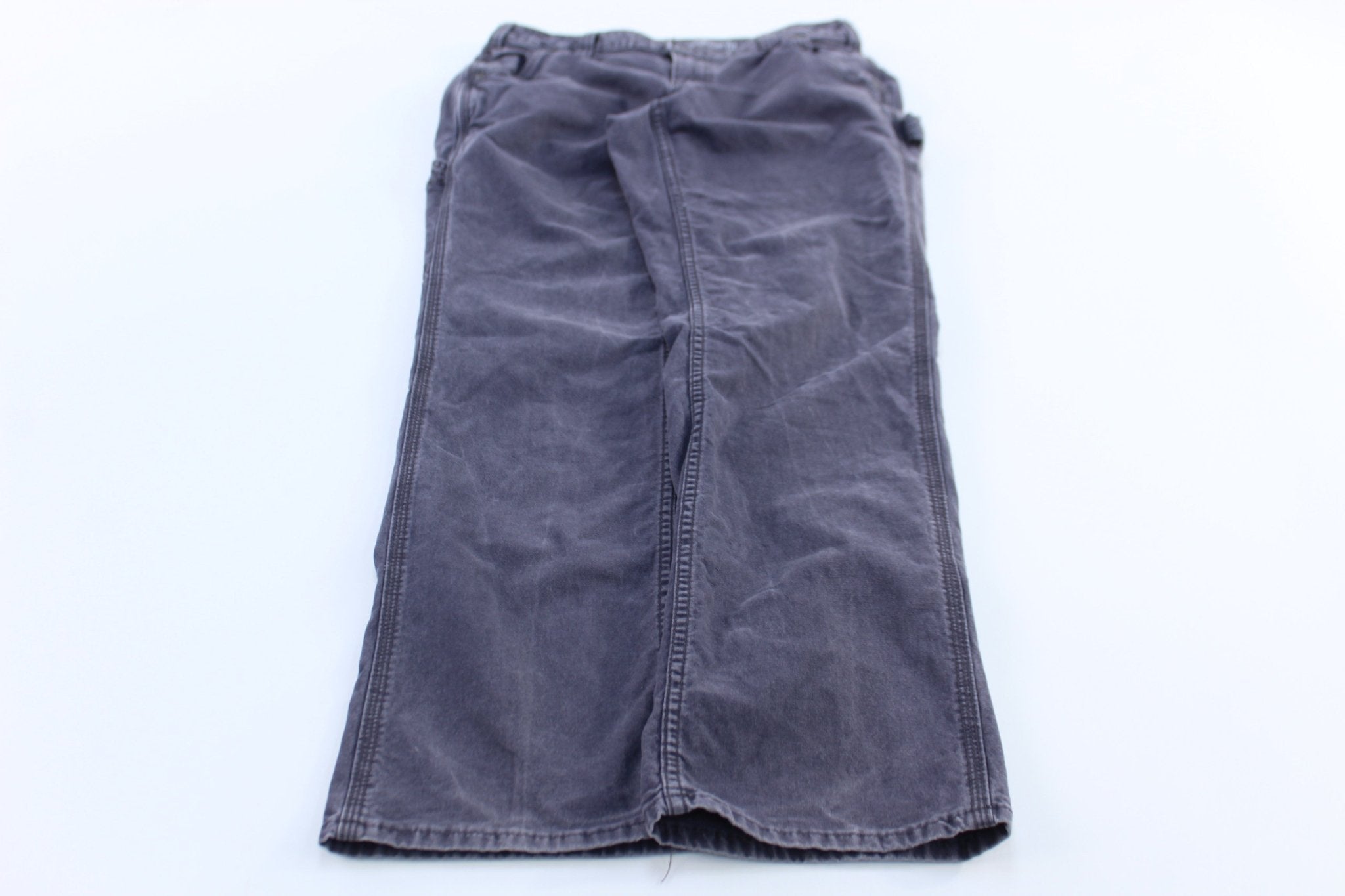Womens Carhartt Logo Patch Grey Pants - Pants/Shorts - Thrifted Threads