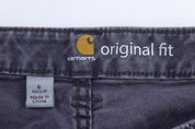 Womens Carhartt Logo Patch Grey Pants - Pants/Shorts - Thrifted Threads