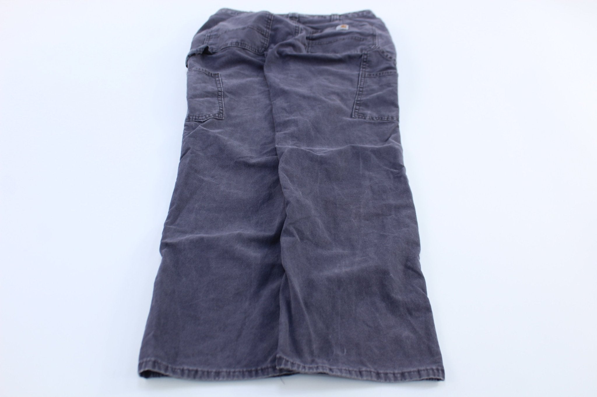 Womens Carhartt Logo Patch Grey Pants - Pants/Shorts - Thrifted Threads