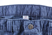 Women's Carhartt Logo Patch Navy Blue Cargo Pants - ThriftedThreads.com