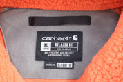 Women's Carhartt Logo Patch Orange Pullover Sweater - Sweater - Thrifted Threads