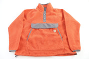 Women's Carhartt Logo Patch Orange Pullover Sweater - Sweater - Thrifted Threads