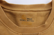 Women's Carhartt Logo Patch Yellow Relaxed Fit Sweatshirt - ThriftedThreads.com
