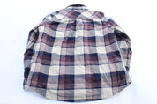 Women's Carhartt White & Purple Plaid LS Button Down Flannel - ThriftedThreads.com