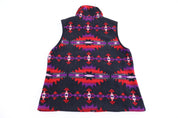 Women's Chaps Sport Fleece Patterned Zip Up Vest - Jacket - Thrifted Threads