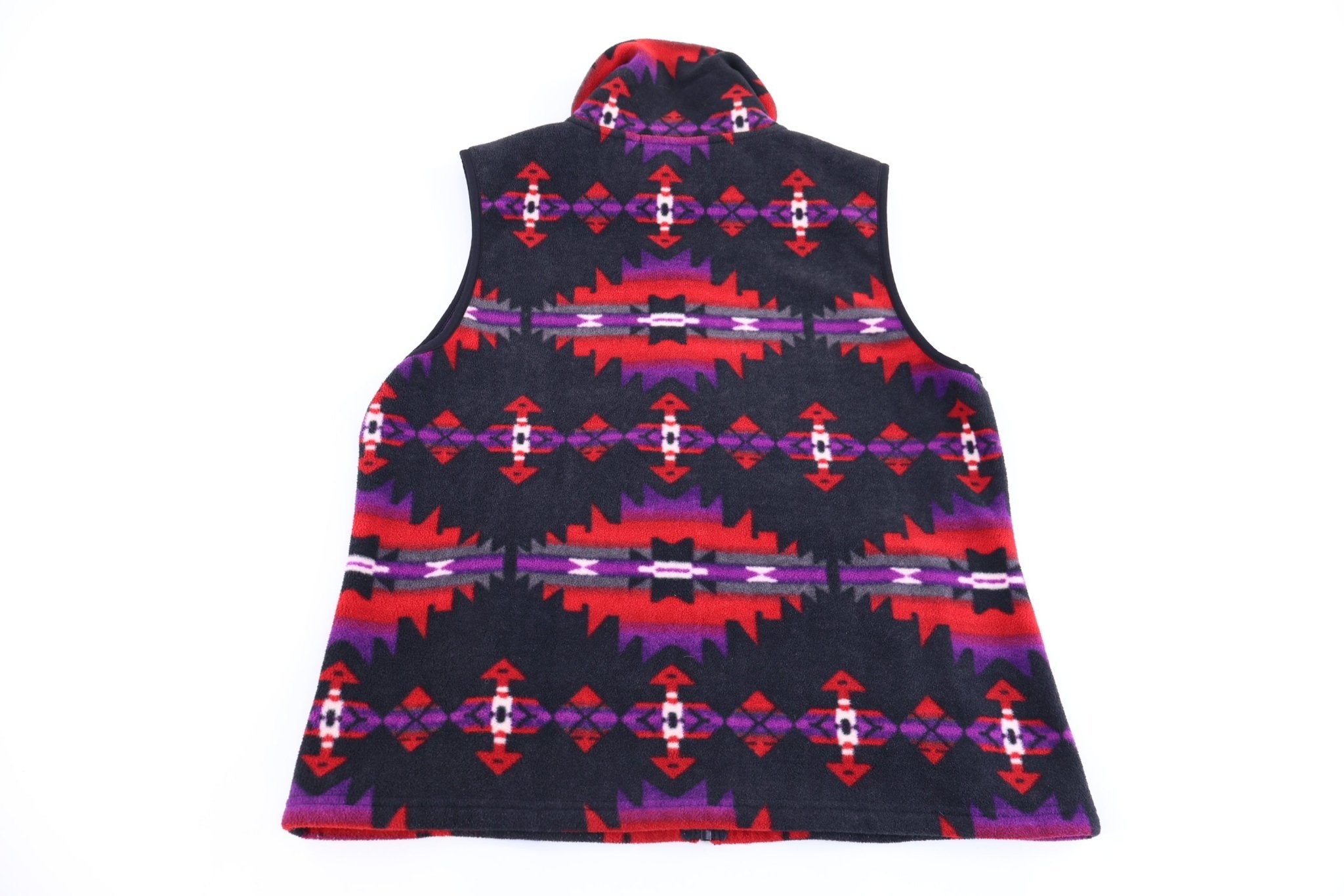 Women's Chaps Sport Fleece Patterned Zip Up Vest - Jacket - Thrifted Threads