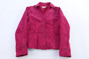 Women's Christopher & Banks Pink Leather Suede Jacket - Jacket - Thrifted Threads