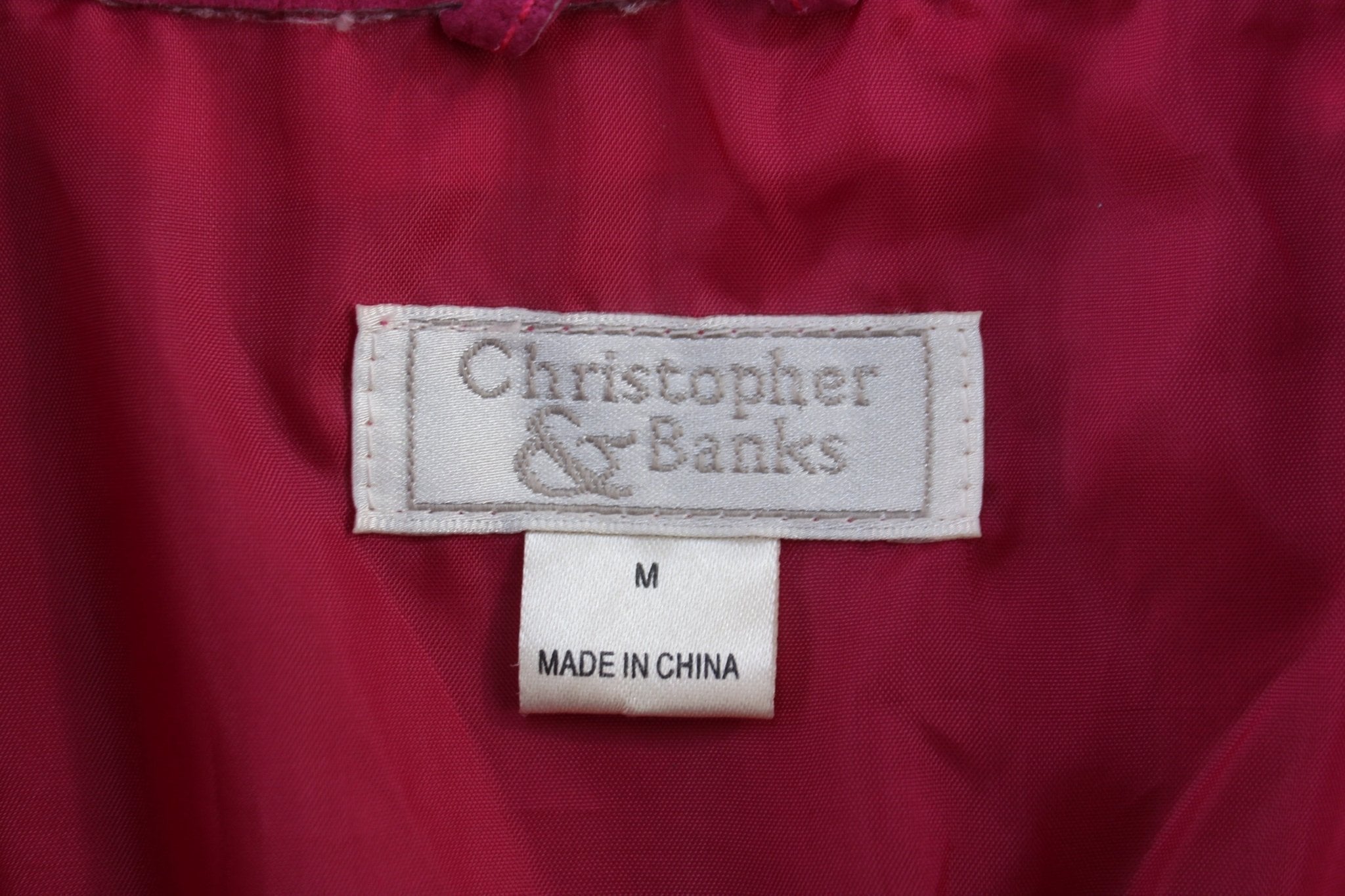 Women's Christopher & Banks Pink Leather Suede Jacket - Jacket - Thrifted Threads