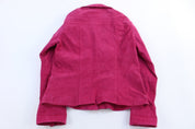 Women's Christopher & Banks Pink Leather Suede Jacket - Jacket - Thrifted Threads