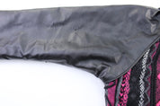 Women's Coogi Black Leather Zip Up Jacket - ThriftedThreads.com