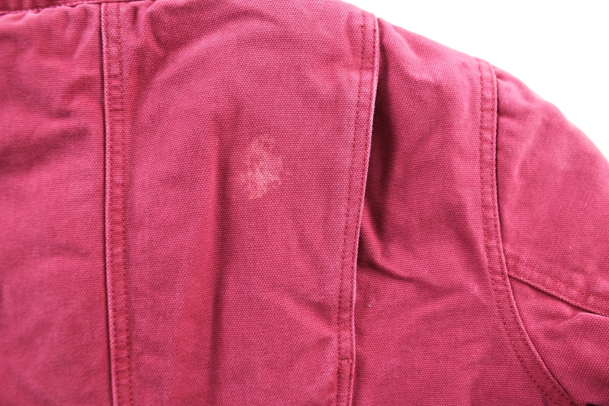 Women's Dickie's Logo Patch Red Zip Up Jacket - ThriftedThreads.com