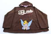 Women's Disney Embroidered Tinker Bell Fleece Pullover - ThriftedThreads.com