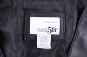 Women's East 5Th Black Full Zip Leather Jacket - Jacket - Thrifted Threads