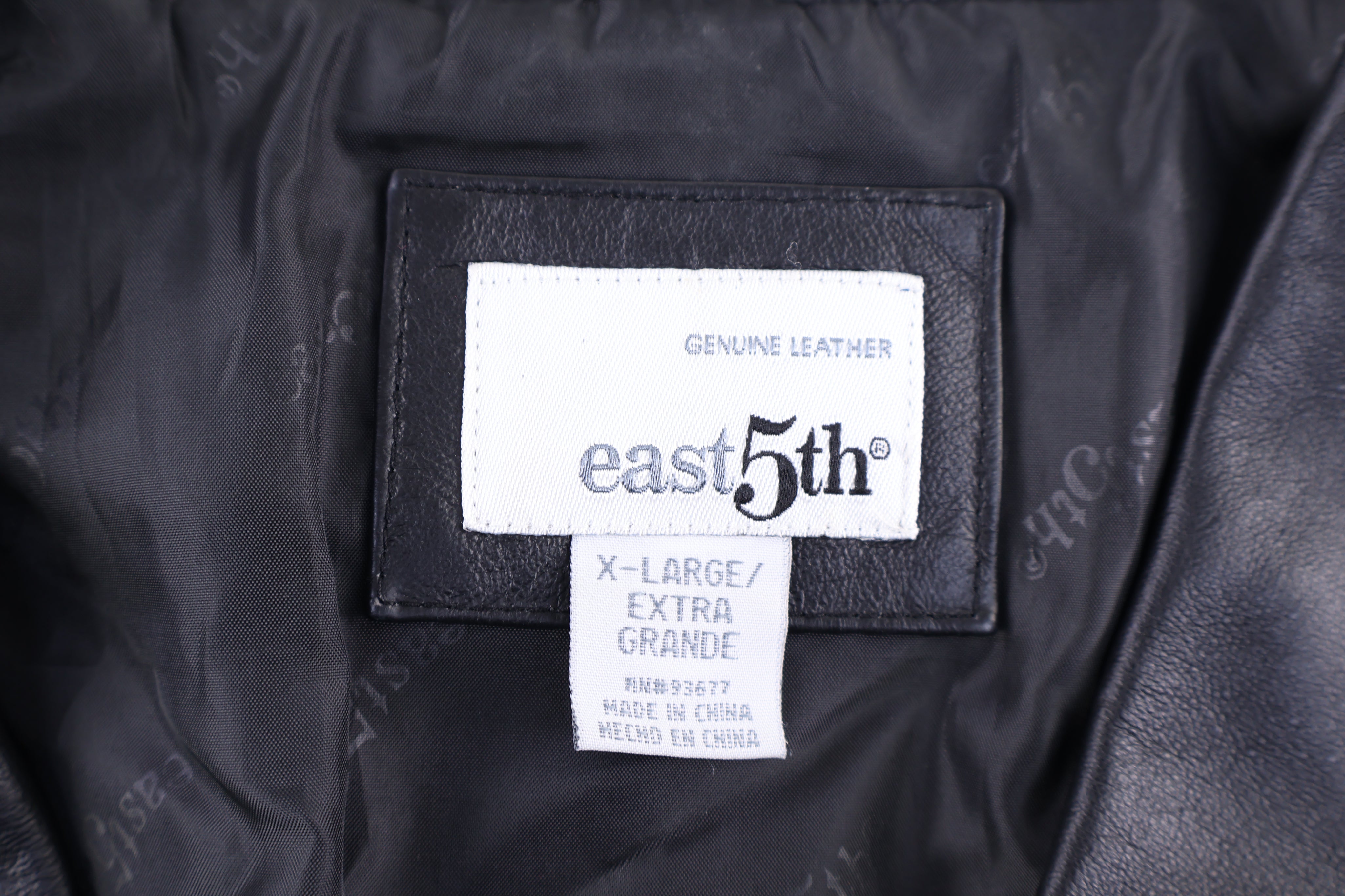 Women's East 5Th Black Full Zip Leather Jacket - Jacket - Thrifted Threads