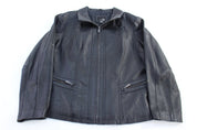 Women's East 5th Black Full Zip Leather Jacket - Jacket - Thrifted Threads