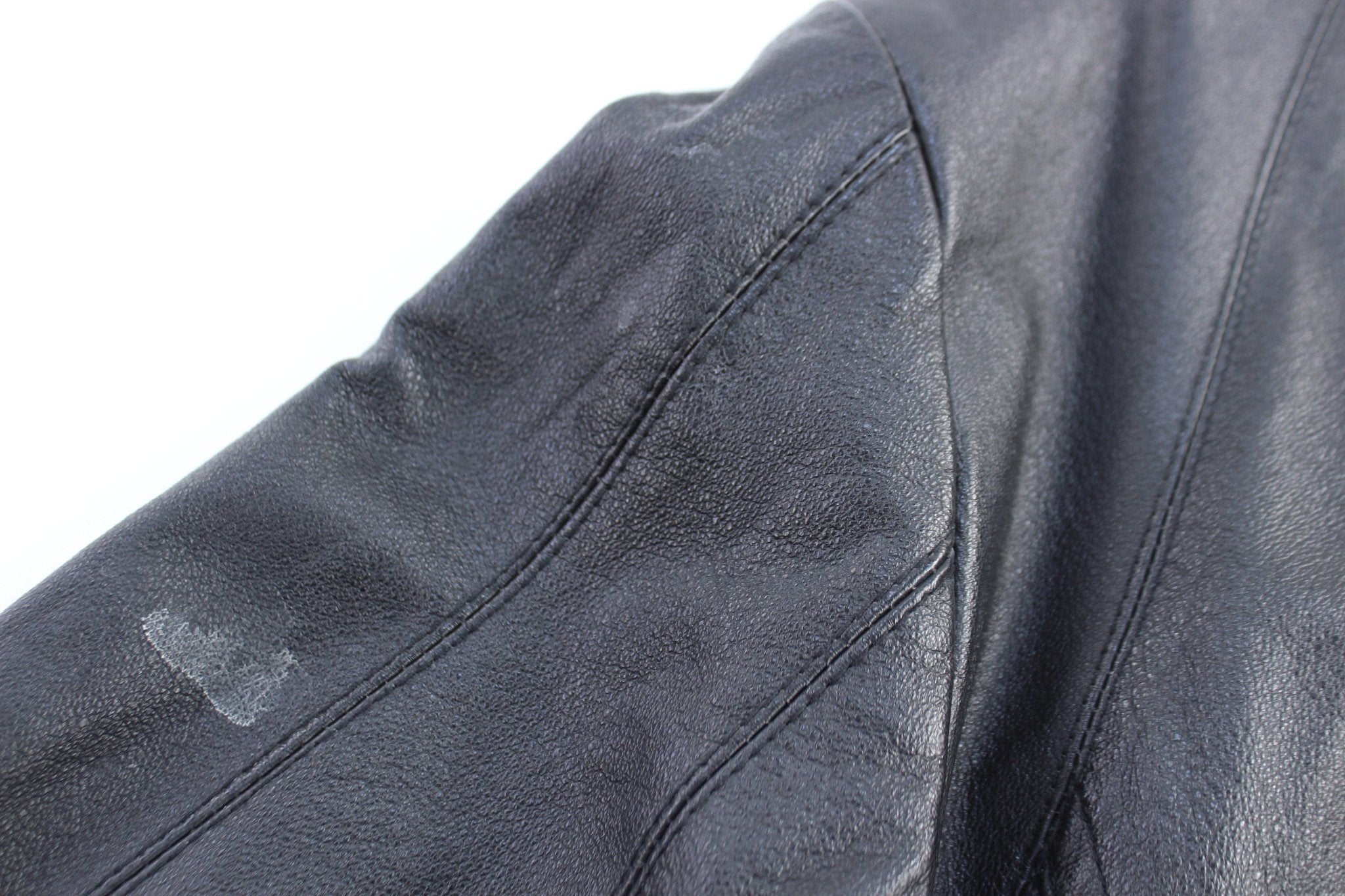 Women's East 5th Black Full Zip Leather Jacket - Jacket - Thrifted Threads