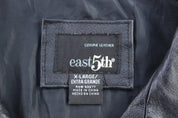 Women's East 5th Black Full Zip Leather Jacket - Jacket - Thrifted Threads