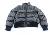 Women's Ecko Unltd. Embroidered Black Puffer Zip Up Jacket - Jackets - Thrifted Threads