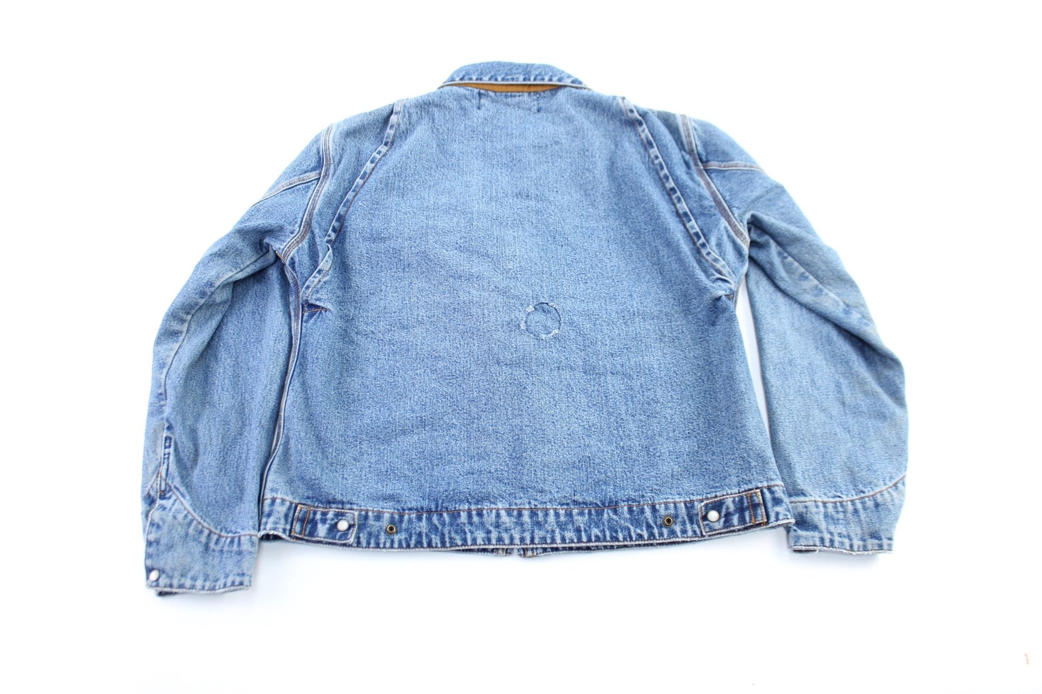Women's Ethyl Denim Zip Up Jacket - ThriftedThreads.com