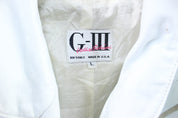 Women's G-III White Fringed Leather Coat - Jacket - Thrifted Threads