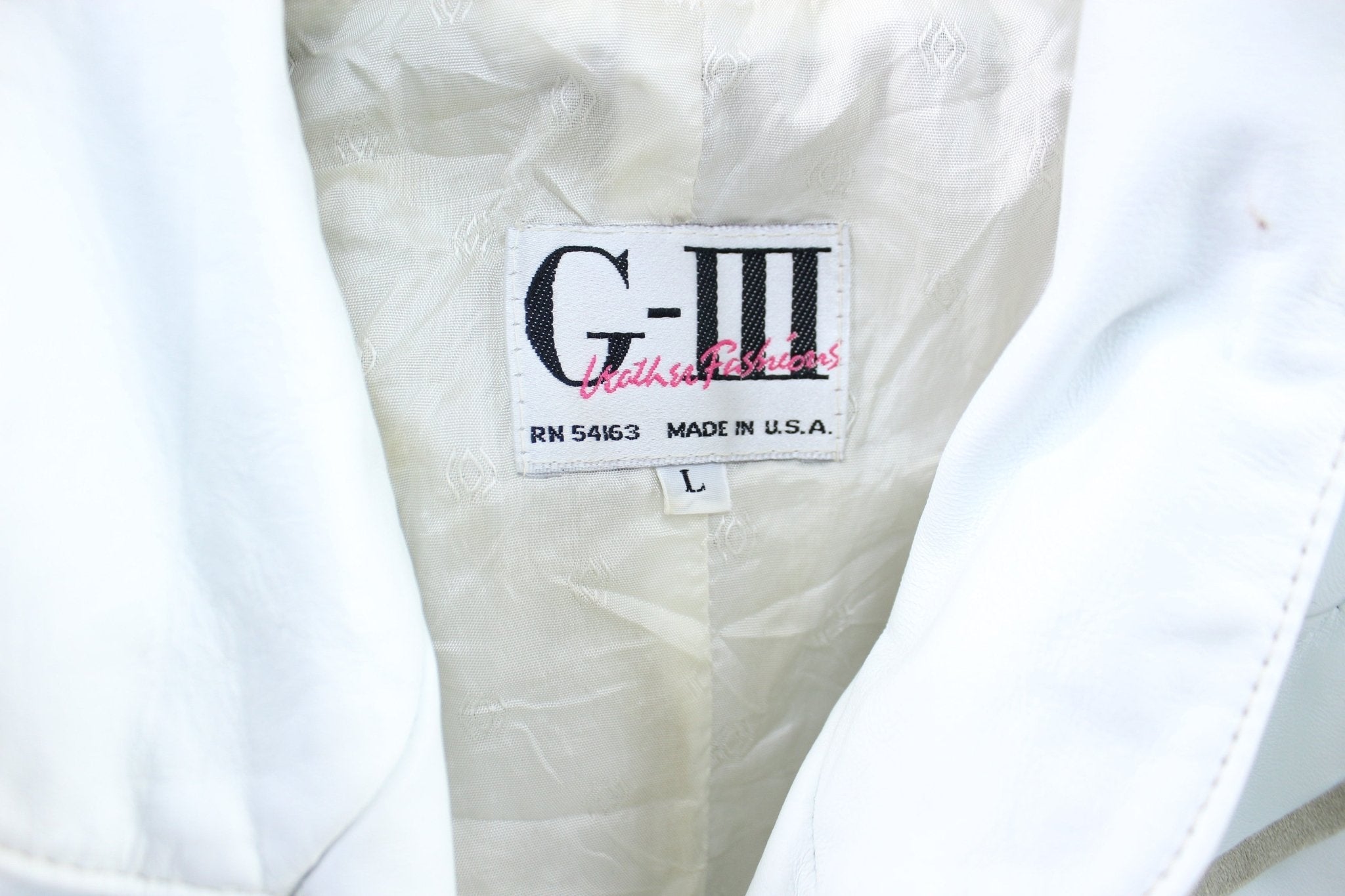 Women's G-III White Fringed Leather Coat - Jacket - Thrifted Threads