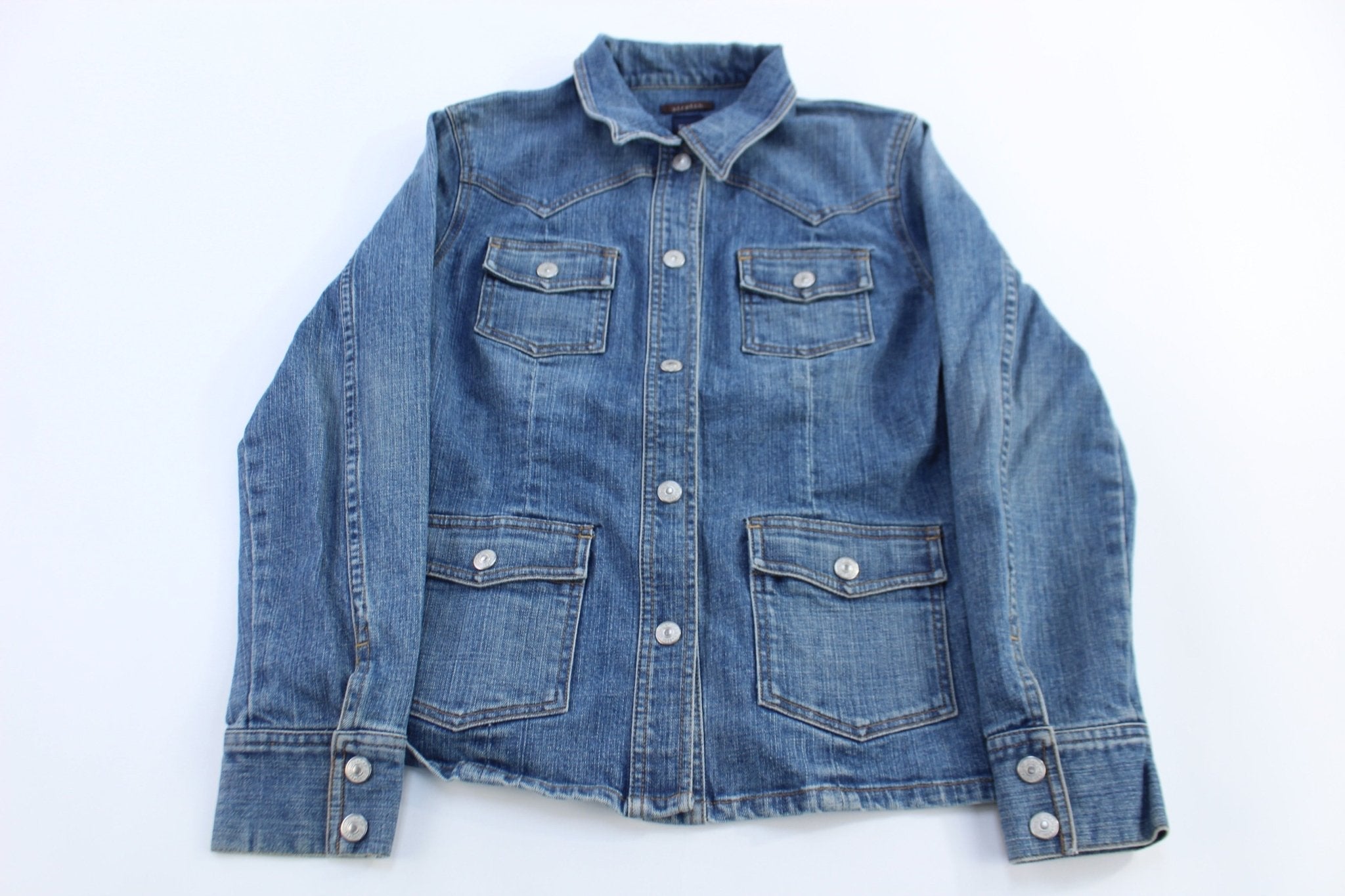 Women's GAP Dark Wash Denim Jacket - Jacket - Thrifted Threads