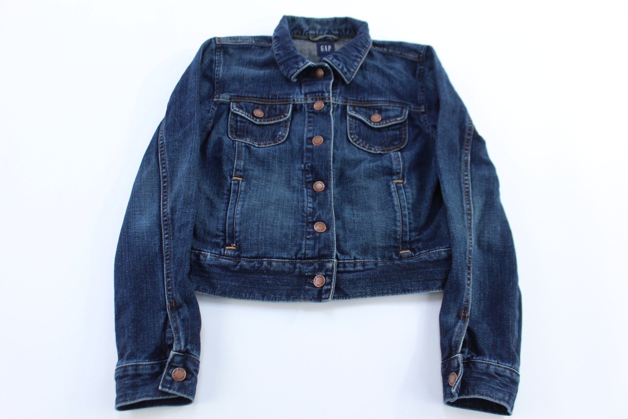 Women's GAP Dark Wash Denim Jacket - Jacket - Thrifted Threads