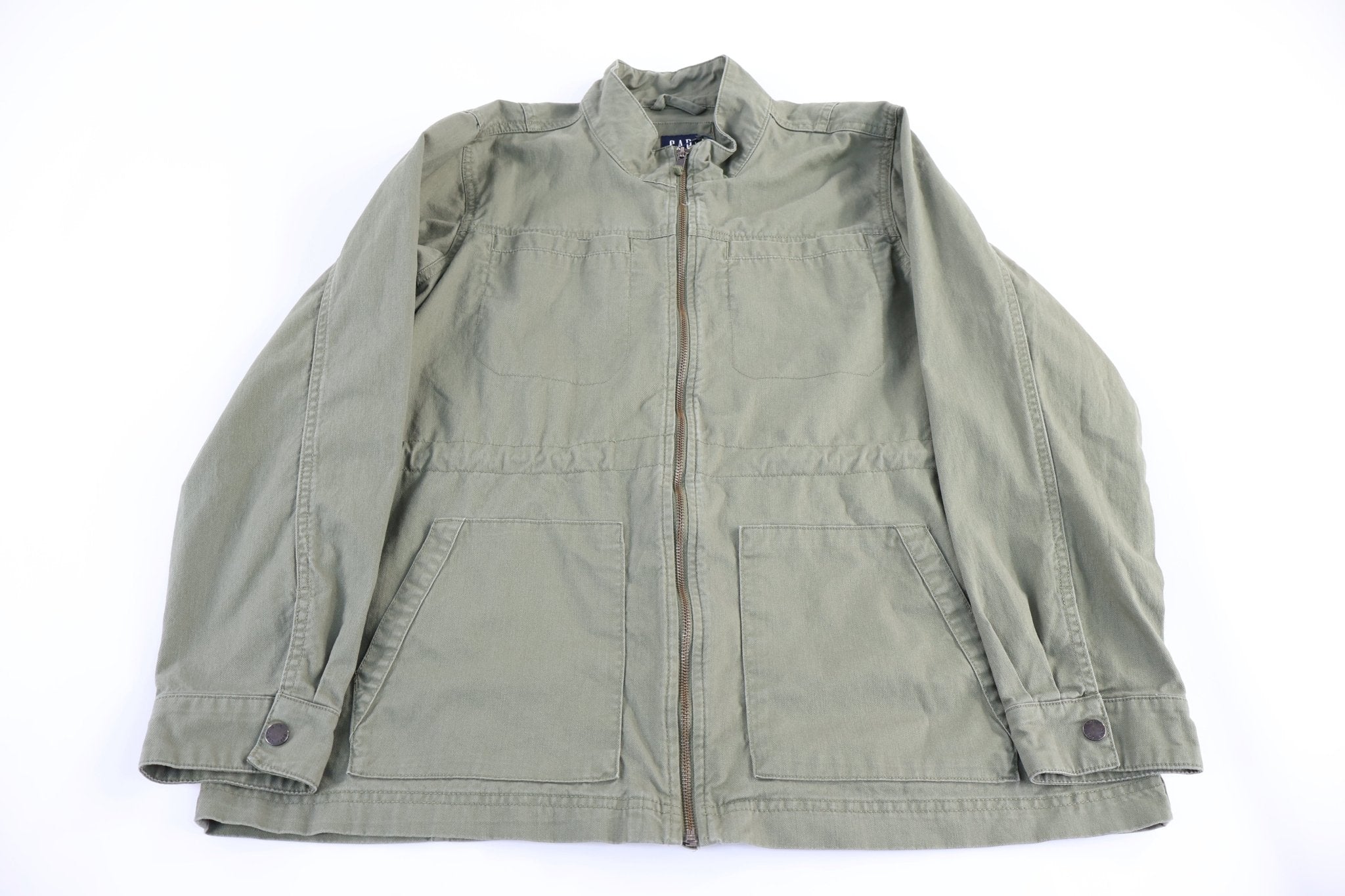 Women's GAP Olive Green Full Zip Jacket - jacket - Thrifted Threads