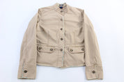 Women's GAP Tan Button Down Jacket - ThriftedThreads.com