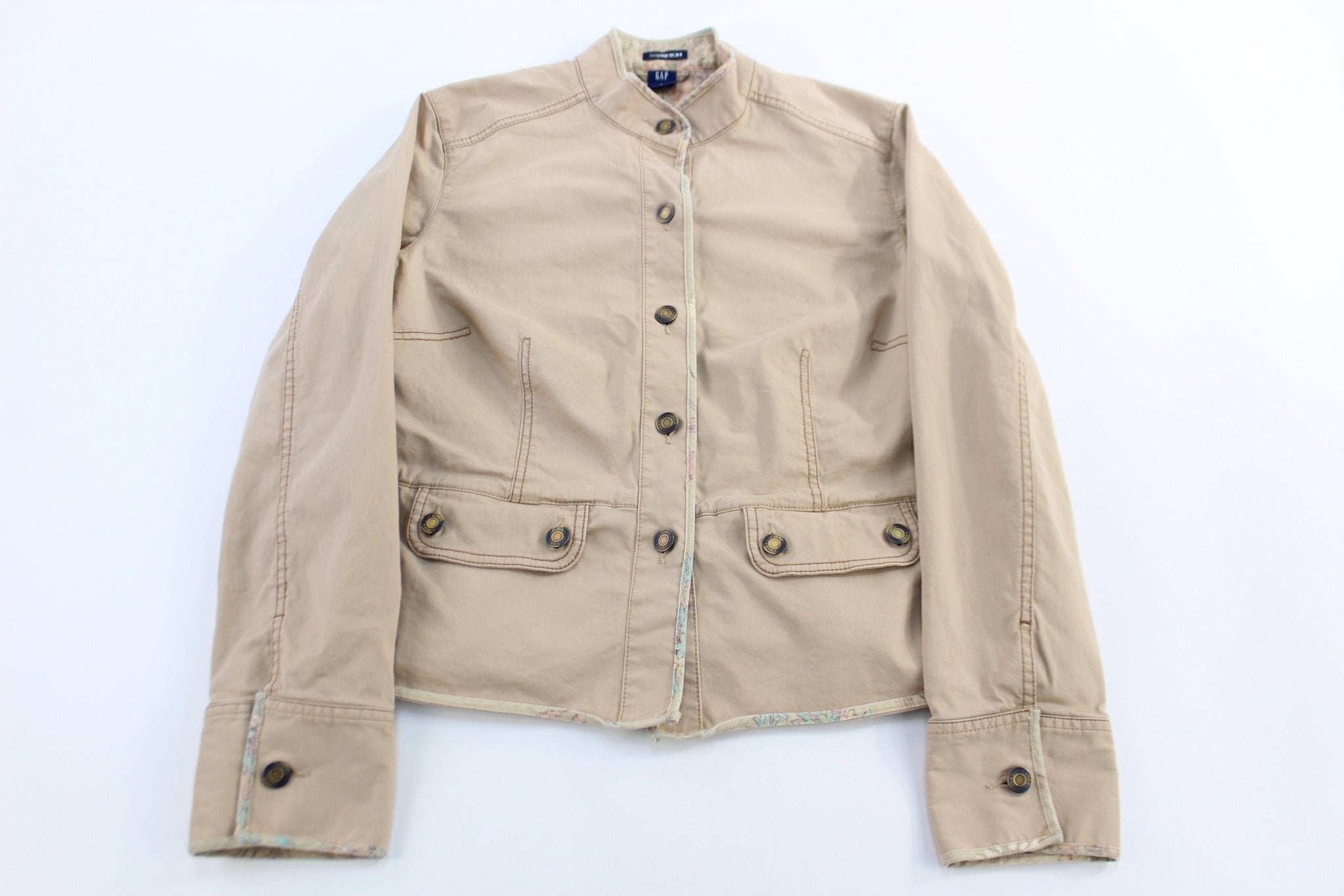 Women's GAP Tan Button Down Jacket - Jacket - Thrifted Threads