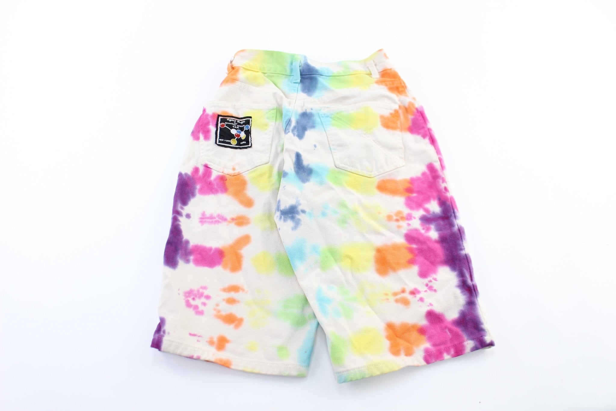 Women's Genetic Genes Tie - Dye Shorts - ThriftedThreads.com