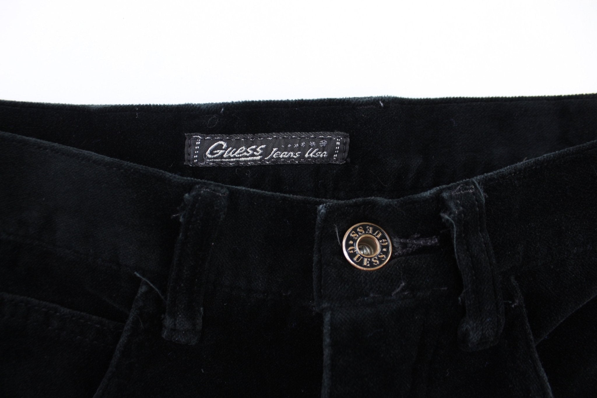 Women's Guess Black Velvet Pants - Pants/Shorts - Thrifted Threads