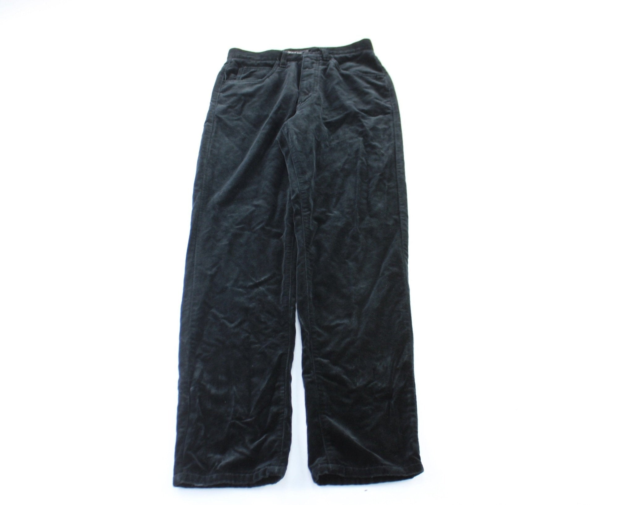 Women's Guess Black Velvet Pants - Pants/Shorts - Thrifted Threads
