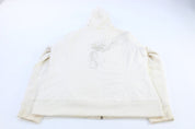 Women's Harley Davidson Embroidered White Jacket - Jacket - Thrifted Threads