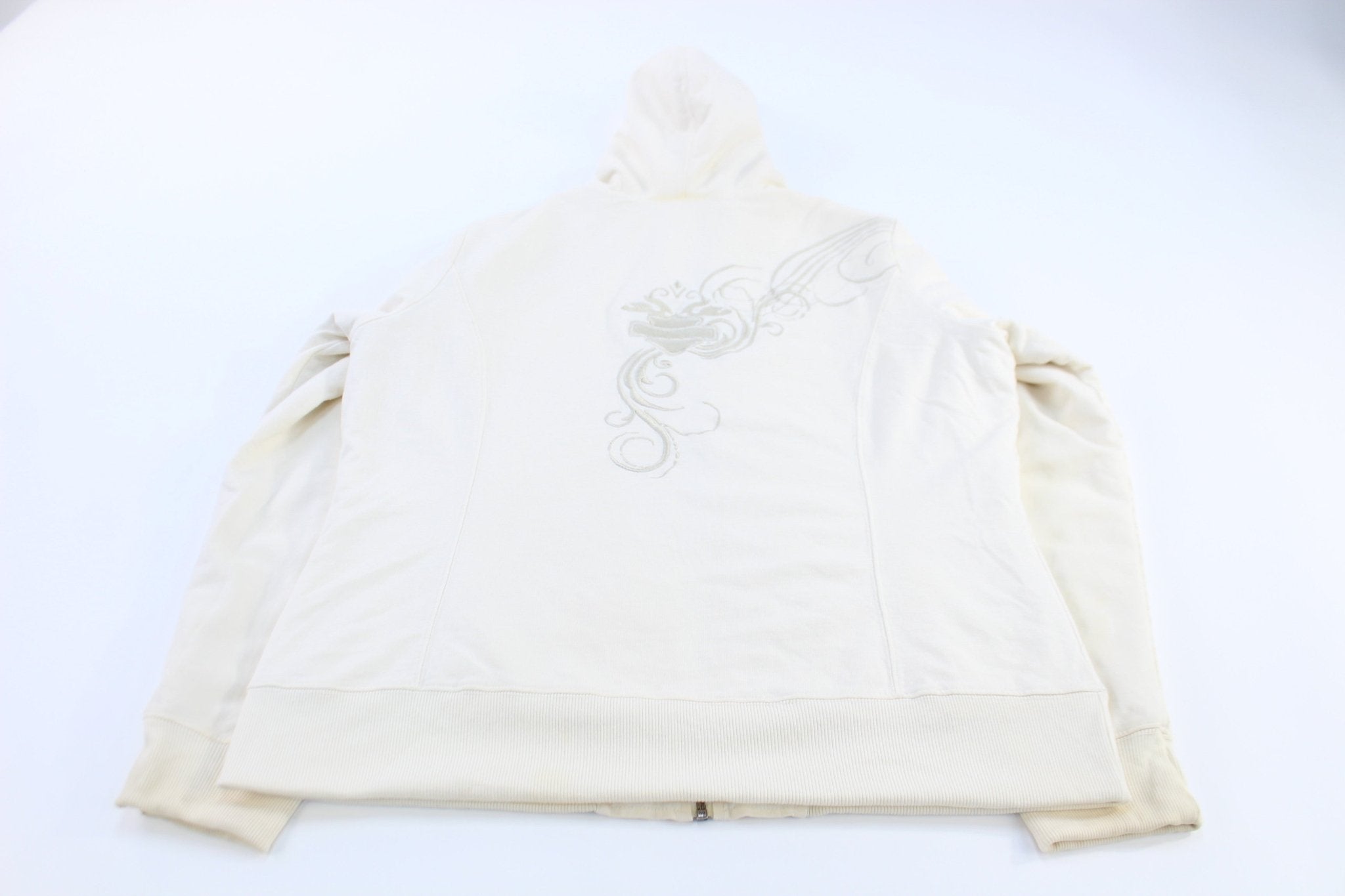 Women's Harley Davidson Embroidered White Jacket - Jacket - Thrifted Threads