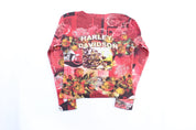 Women's Harley Davidson Floral All Over Print T-Shirt - ThriftedThreads.com